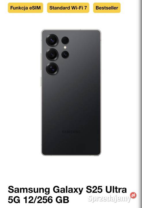 Samsung Galaxy S25 Ultra 5G 12256 GB śląskie Piekary Śląskie