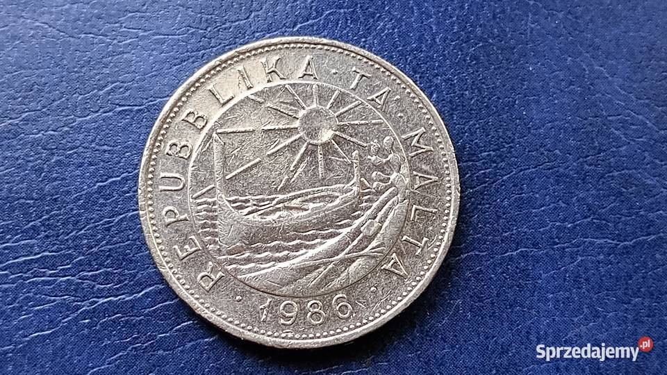 Stare monety 1 lira 1986 Malta Lesko