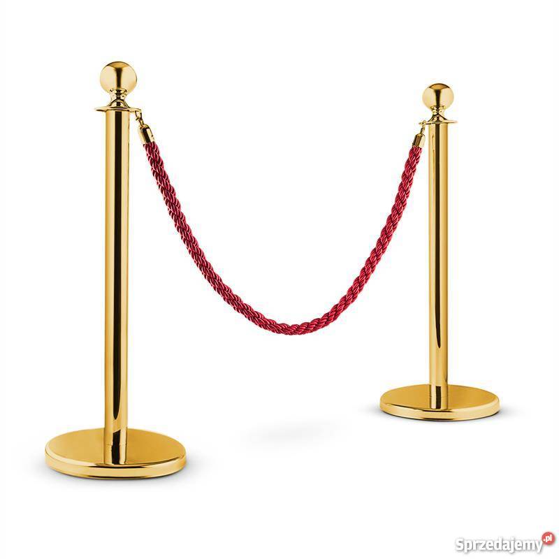 słupy oddzielające z linami