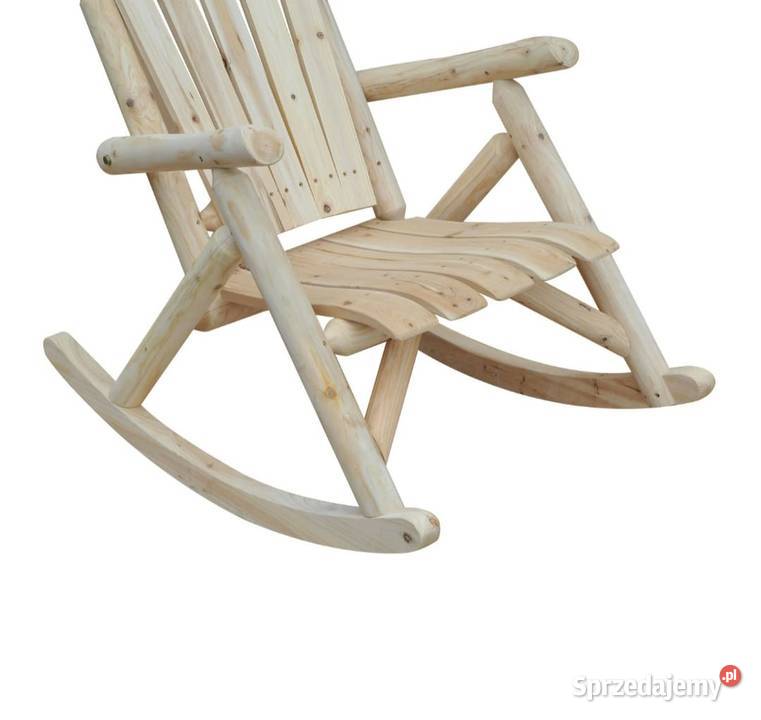 Fotel bujany drewniany małopolskie Brzesko