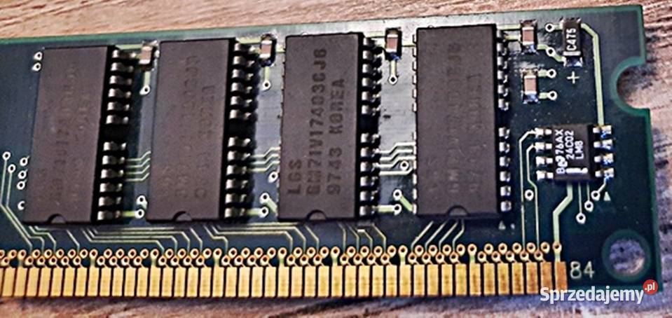 Pamięć pamięci RAM 256 MB 4M x 64 LG Semicon Ostrów Wielkopolski