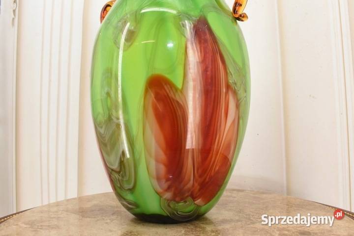 Szkło Murano Style Wazon Flakon Zielony Prezent Kraków
