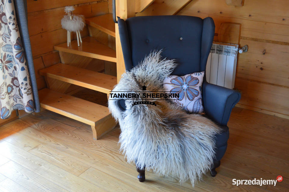 Skóra Owcza Naturalna Island Kręcony Włos Różne Dom i Ogród Szaflary
