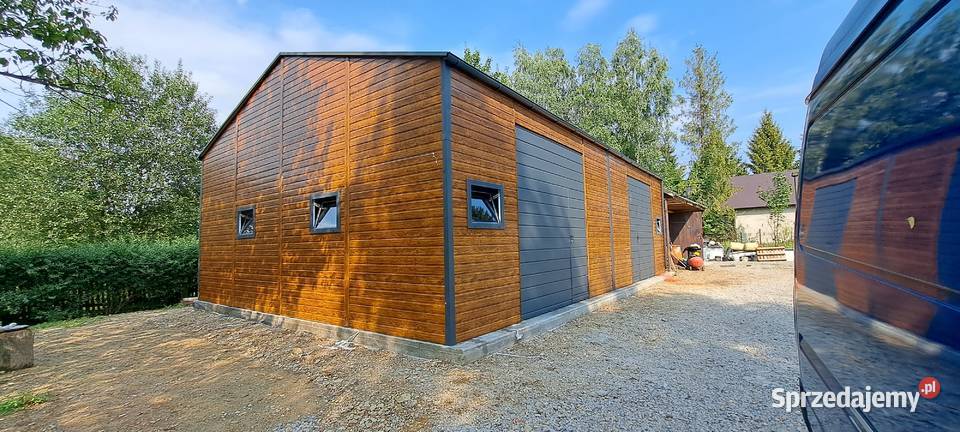 Garaż Blaszany Drewnopodobny 9x6 m Garaże kujawsko-pomorskie Toruń