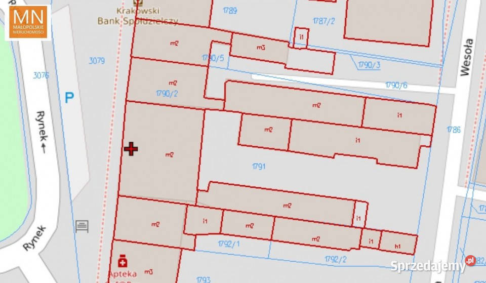 Kamienica 850m2 Miechów Rynek 1402m2 małopolskie