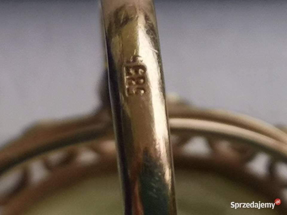 złoty pierścionek złoto 585 Pierścionki Biżuteria Toruń