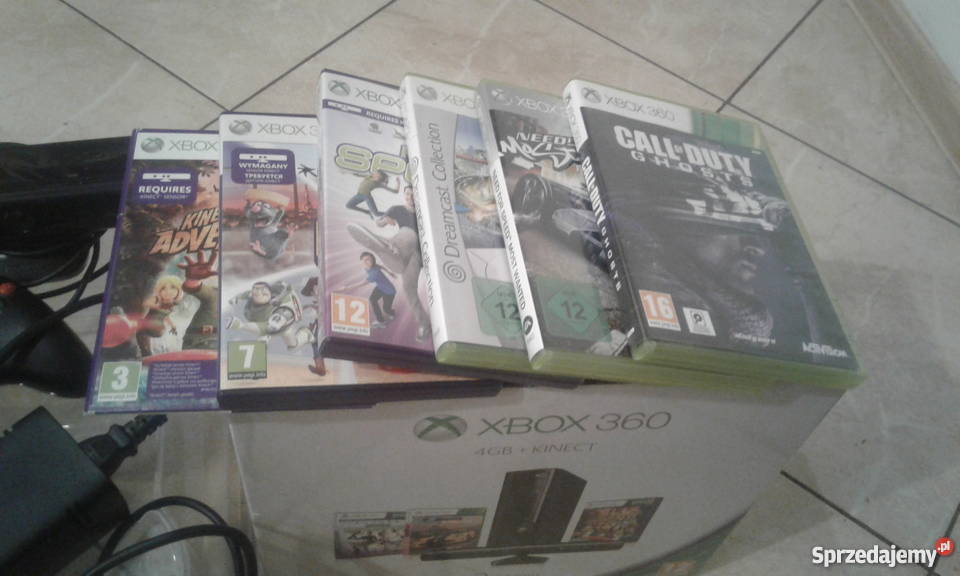 Mało używany XBOX 360 4GB KINECT Żabików