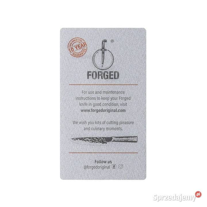 Nóż kuchenny Forged Santoku Sebra 18 Warszawa