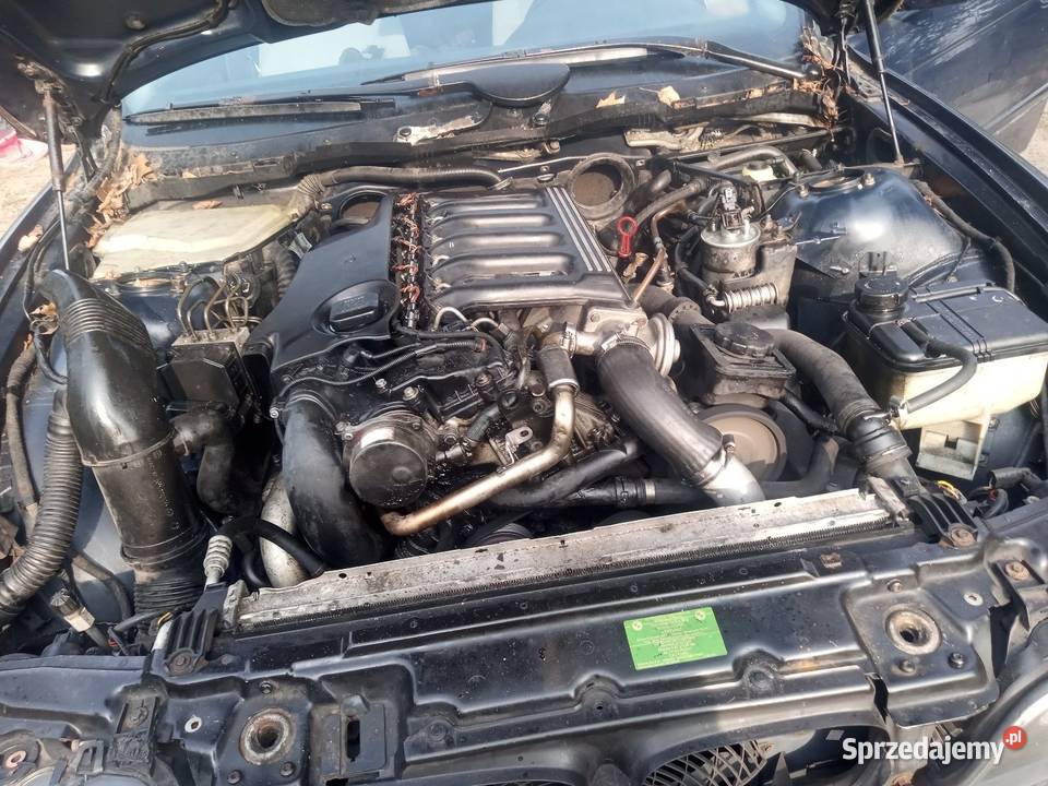 Silnik słupek SWAP m57d30 184193 E39 manual Rok produkcji 2001 Ostrołęka