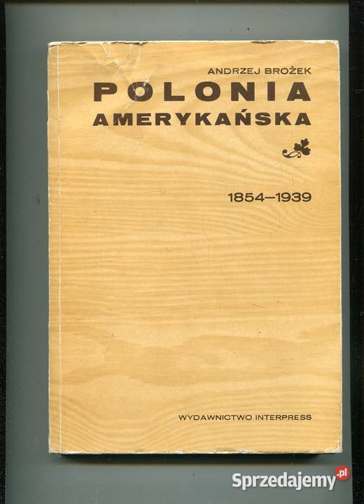 Polonia amerykańska 18541939 Andrzej Brożek zachodniopomorskie Szczecin