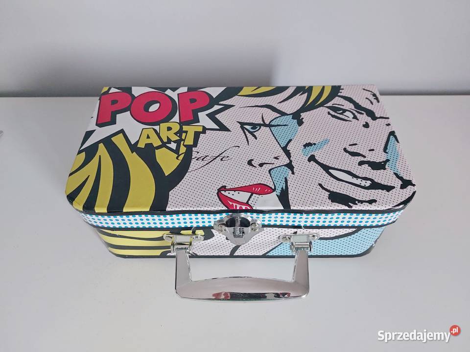 kuferek pop art walizka na kosmetyki kolorowa Poznań