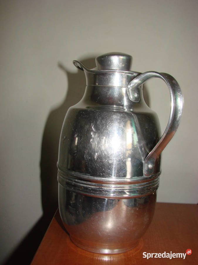 niemiecki aluminiowy dzbanek termiczny PRL pomorskie Pruszcz Gdański