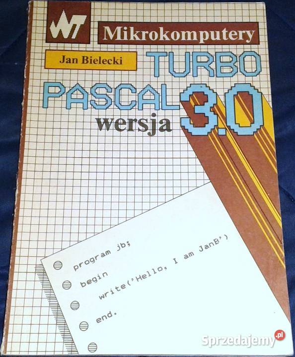 Turbo Pascal wersja 30 Mikrokomputery Jan sprzedam
