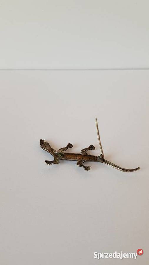 Stara broszka Salamandra jaszczurka z sprzedam