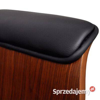 vidaXL Fotel biurowy gięte drewno i sztuczna Fotele