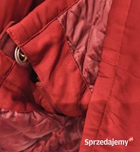 Kurtka Płaszcz Damska Kaptur Ocieplana Bordowy Kurtki i płaszcze Bydgoszcz