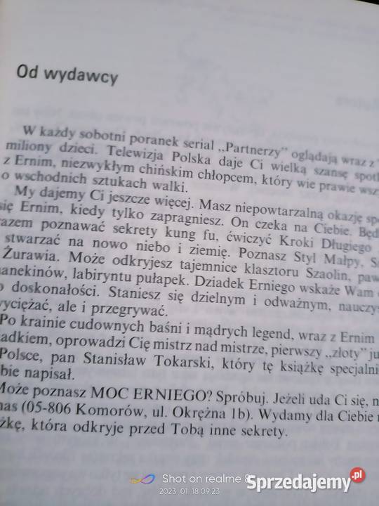 Moc Erniego Tokarski książki Warszawa Praga sprzedam