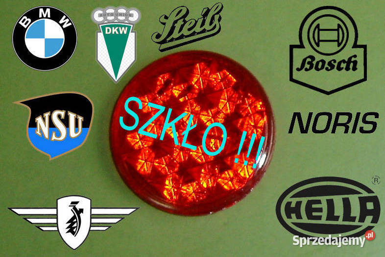 Odblask szklany BMW Zundapp NSU DKW lampa tył Odblaski Wrocław
