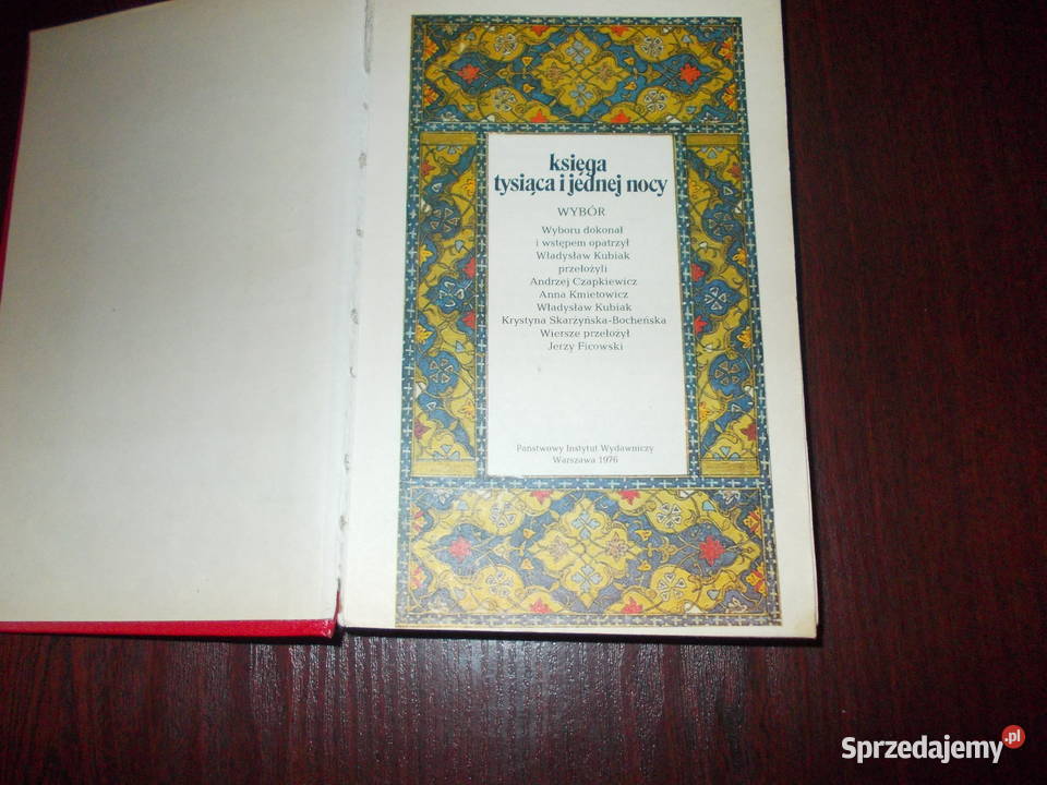 Księga tysiąca i jednej nocy WYBÓR 1574