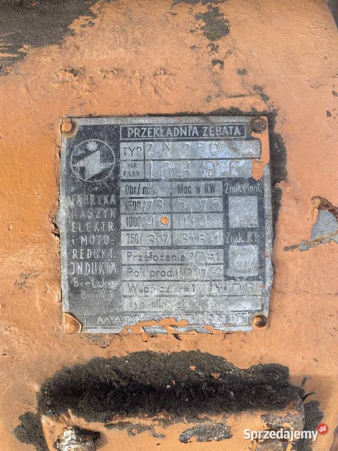 Przekładnia typ 2n 250 Lidzbark Warmiński