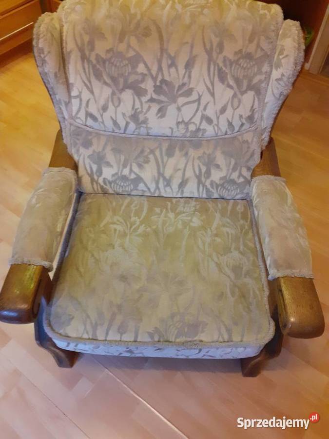 Fotel 1 duży dębowy Gołdap