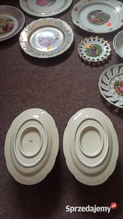 Sosjerka ecru Barokowa forma Bez sygnatury