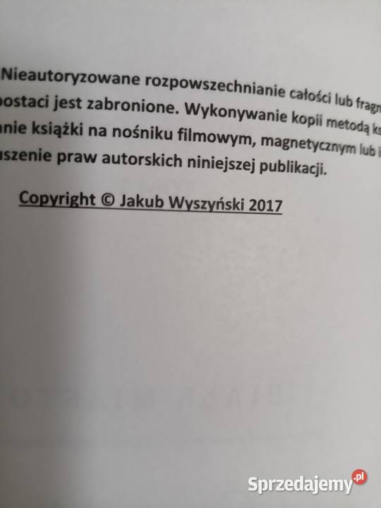 Białe miasto Wyszyński młody poeta nastolatek Warszawa sprzedam