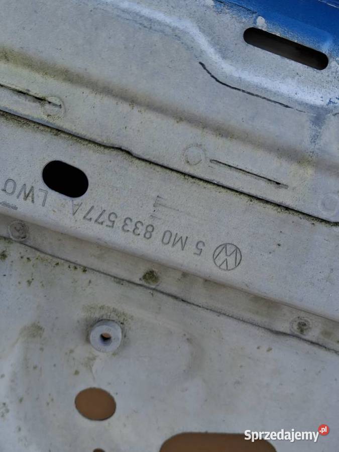 VW GOLF 5 V 6 VI PLUS DRZWI LEWY TYŁ STELAŻ LEWY Bieleń