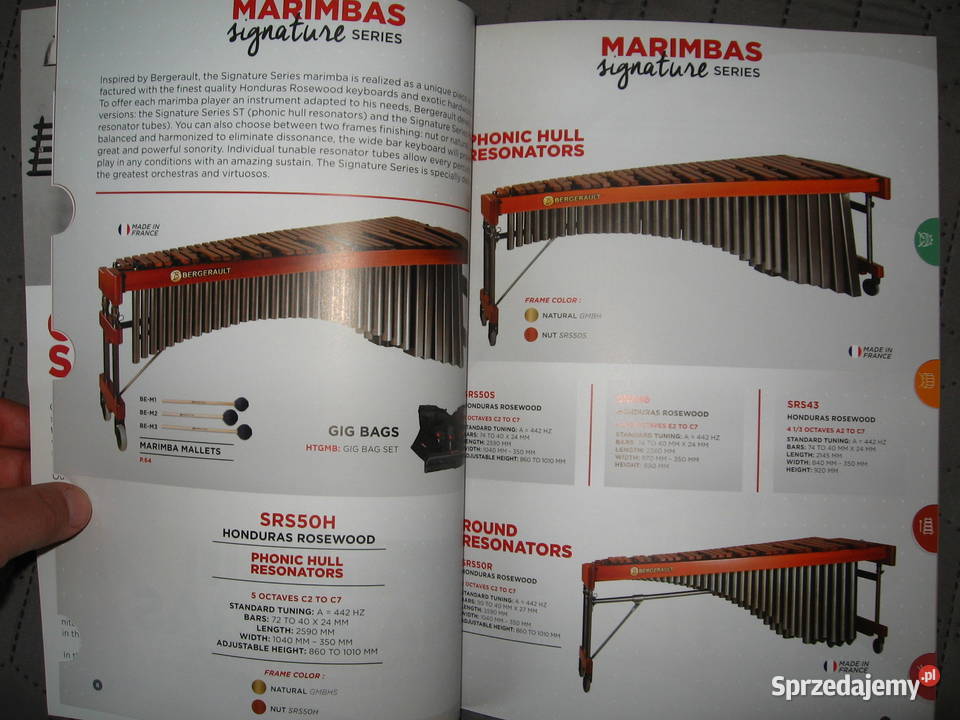 Bergerault Professional Percussions Catalog Instrumenty perkusyjne Kępice