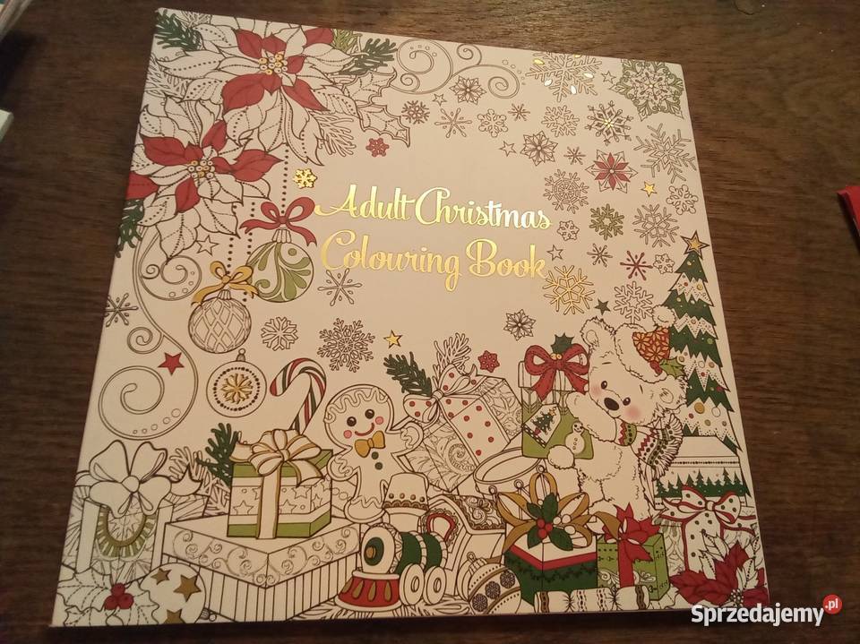 Adult Christmas colouring book Warszawa