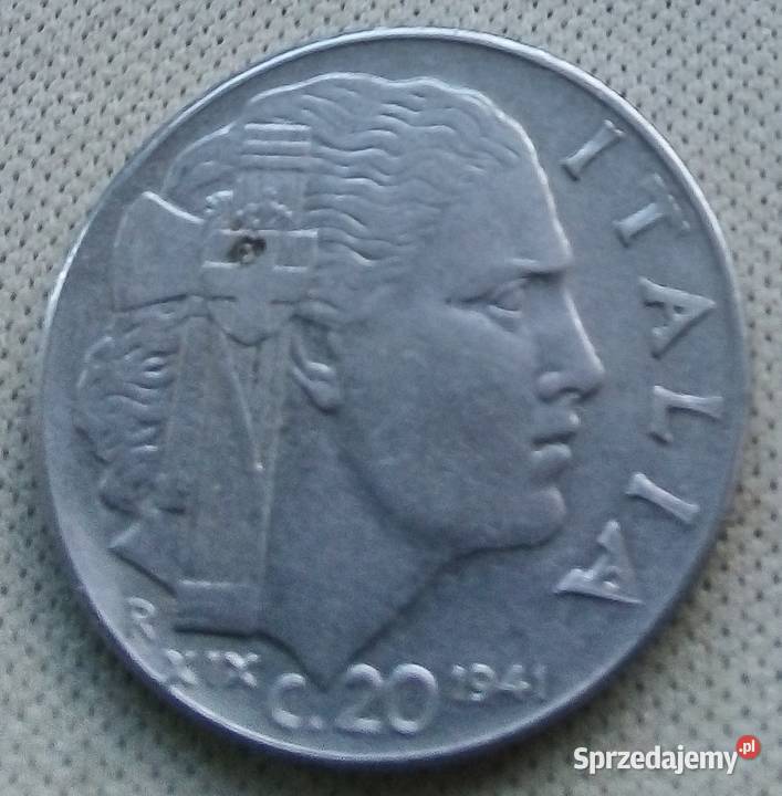 WŁOCHY20 CENTESIMI1941 r mazowieckie Legionowo