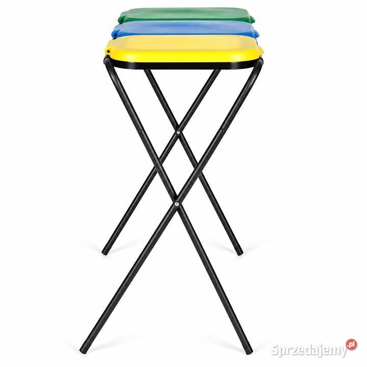 Stojak do segregacji śmieci 3x120 litrów