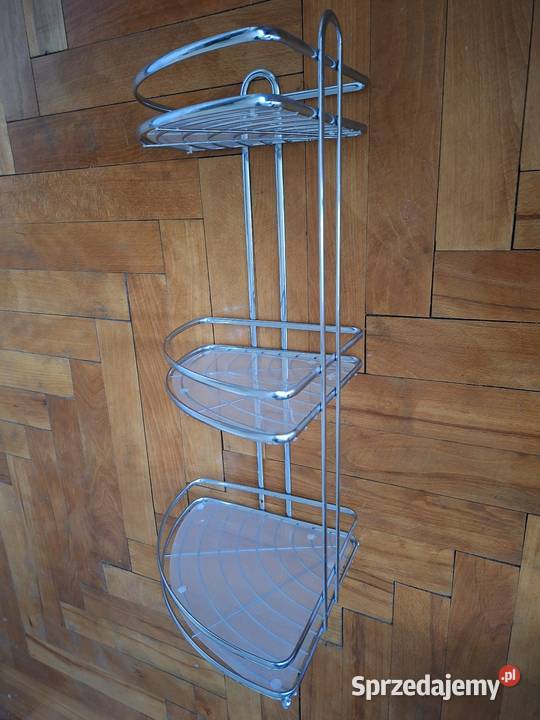 Półka łazienkowa narożna 58x25 chrom mazowieckie Małkinia Górna sprzedam