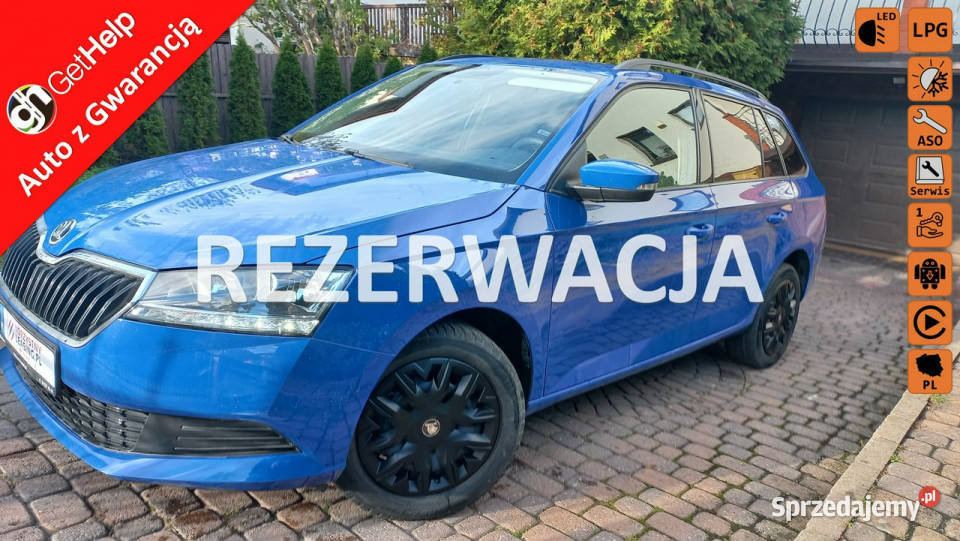 koda Fabia Rezerwacja 10 MPIFabryczne LPG Salon kurtyny powietrzne Gdańsk