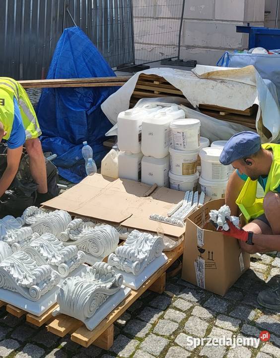 Sztukateria na elewacje gres marmurowy rozeta Zielona Góra