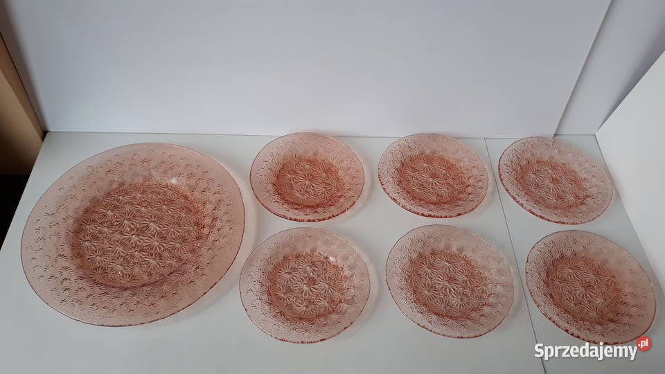 Zestaw 61 talerzyki talerz Stokrotki Primavera Dąbrowa Górnicza