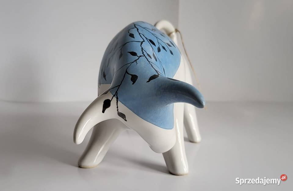 Byk Figurka Byczek ceramiczny ręcznie malowany Sierakowice sprzedam