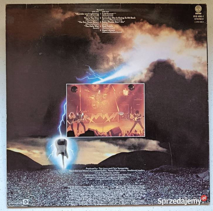 Thin Lizzy Thunder and Lightning Winyl płyta winylowa mazowieckie Brwinów