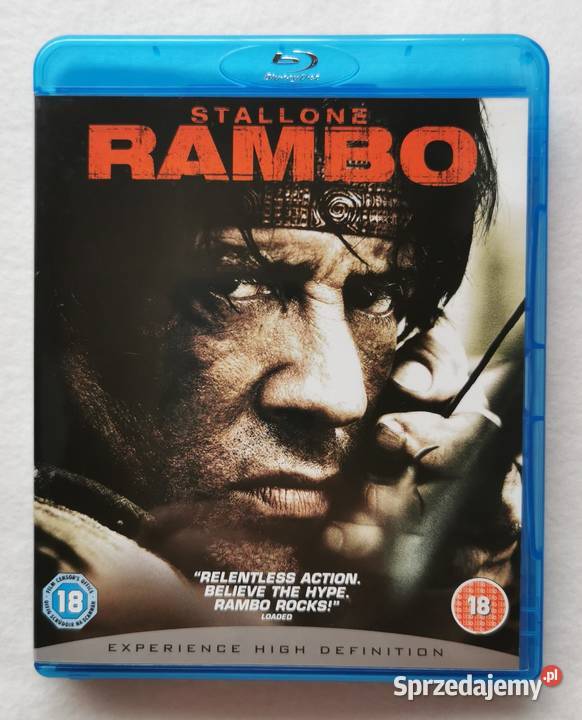 Rambo John Rambo Bluray En 2008 Sylvester 1 płyta Wytrzyszczki