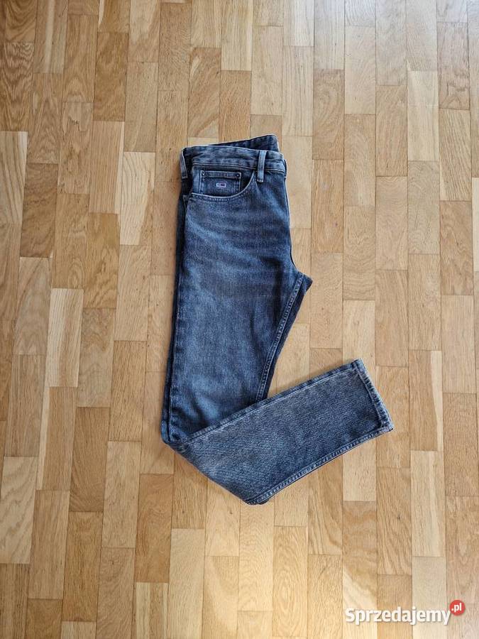 Nowe dżinsy męskie czarne Tommy Hilfiger Jeans Bibice