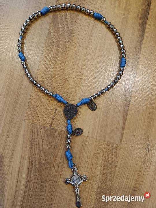 Różaniec Paracord linka stal nierdzewna 10mm Rękodzieło Jasło