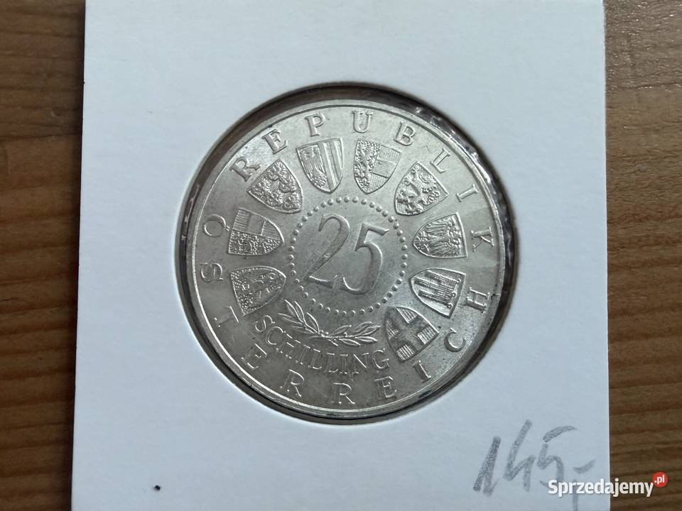 Moneta Austria 25 szylingów Ag 1956 r VI Gliwice sprzedam