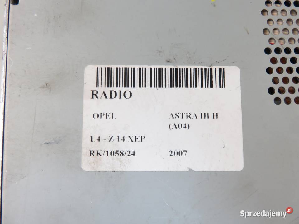 RADIO OPEL ASTRA H 13255553 13275085AY