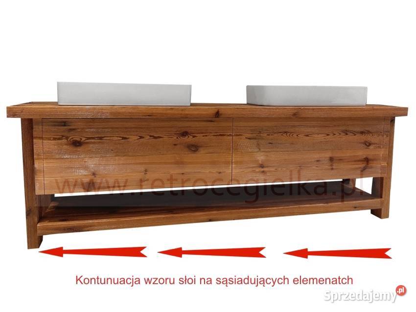 Szafka łazienkowa stare drewno sosnowe