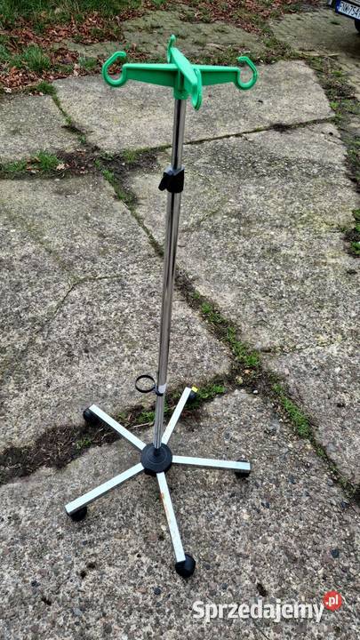 Stojak na kroplówkę na kółkach mobilny Zielona Góra sprzedam
