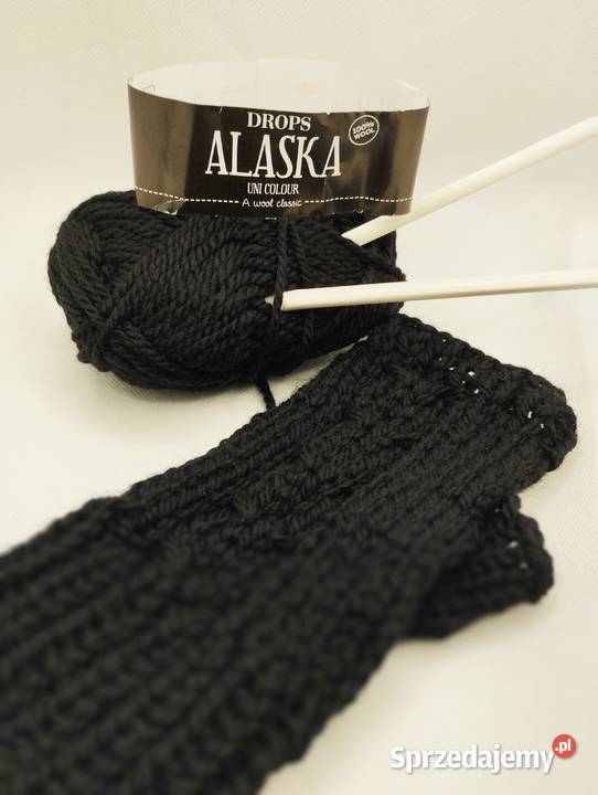 Czarne mitenki 100 wełna warmińsko-mazurskie Olsztyn