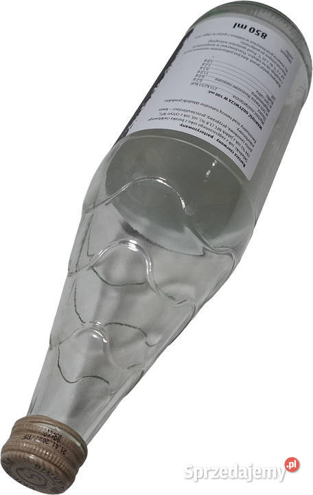 Szklana butelka 850ml 085l 82x29 Kreatywne szkło Czeladź sprzedam