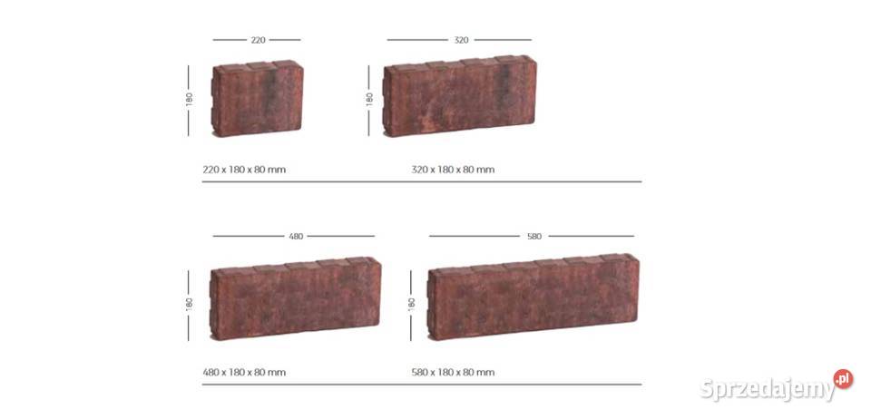 Kostka Brukowa Linaro 8 Brown Shadow Płyta