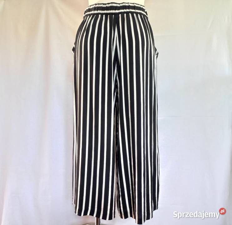 Spodnie damskie Kuloty PASKI r 40 HM wiskoza