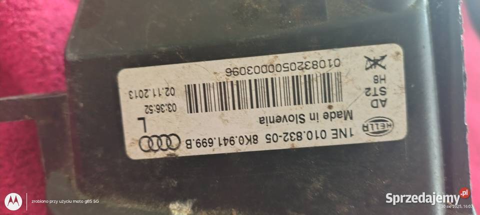 Halogen lewy Audi a4 B8 lift osobowe Oświetlenie Lubin sprzedam